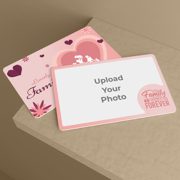 Custom A Family Journey To Forever Design Wallet Card
