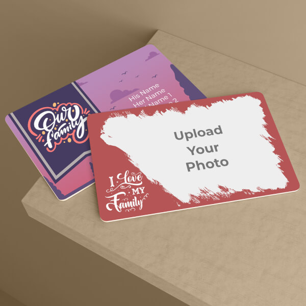 Custom Our Family Design Wallet Card