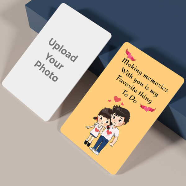 Custom Childhood Love Design Wallet Card