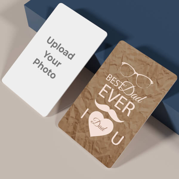 Custom The Best Dad Ever Design Wallet Card