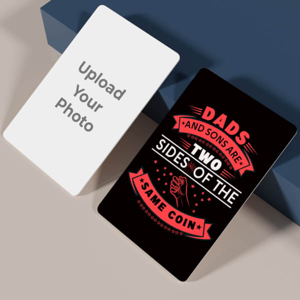 Custom Dads And Sons Design Wallet Card