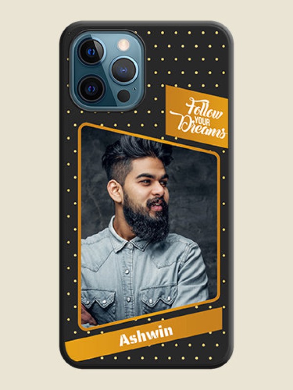 Custom Follow Your Dreams with White Dots on Space Black Custom Soft Matte Phone Cases - iPhone 12 Pro Max