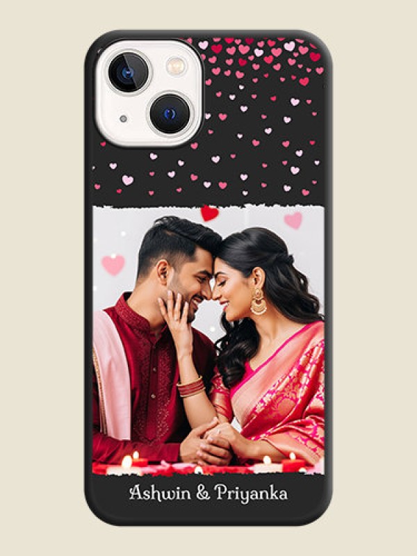 Custom Fall in Love with Your Partner  on Photo on Space Black Soft Matte Phone Cover - iPhone 14 Plus