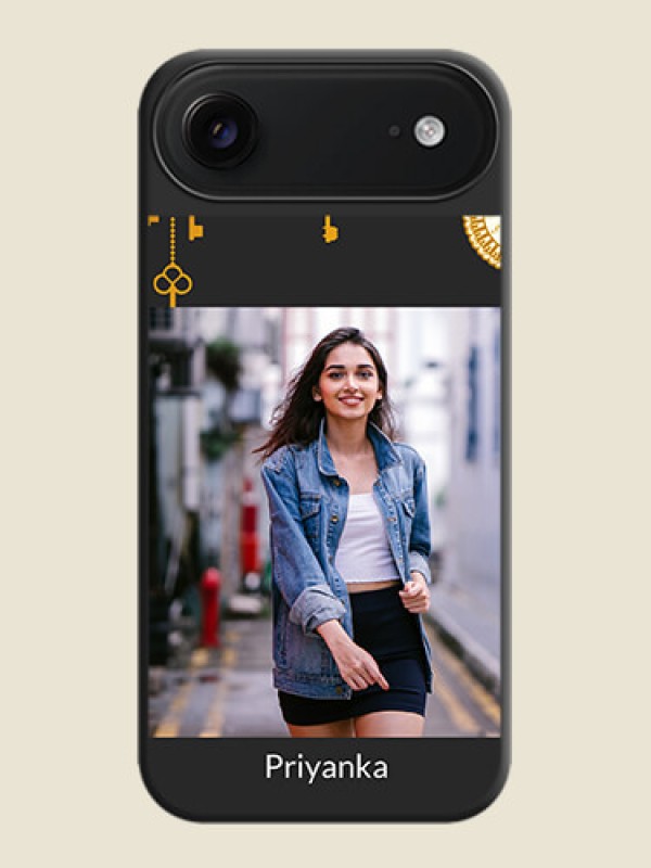 Custom Decorative Design with Text On Space Black Custom Soft Matte Mobile Back Cover - Apple iPhone 17 Air
