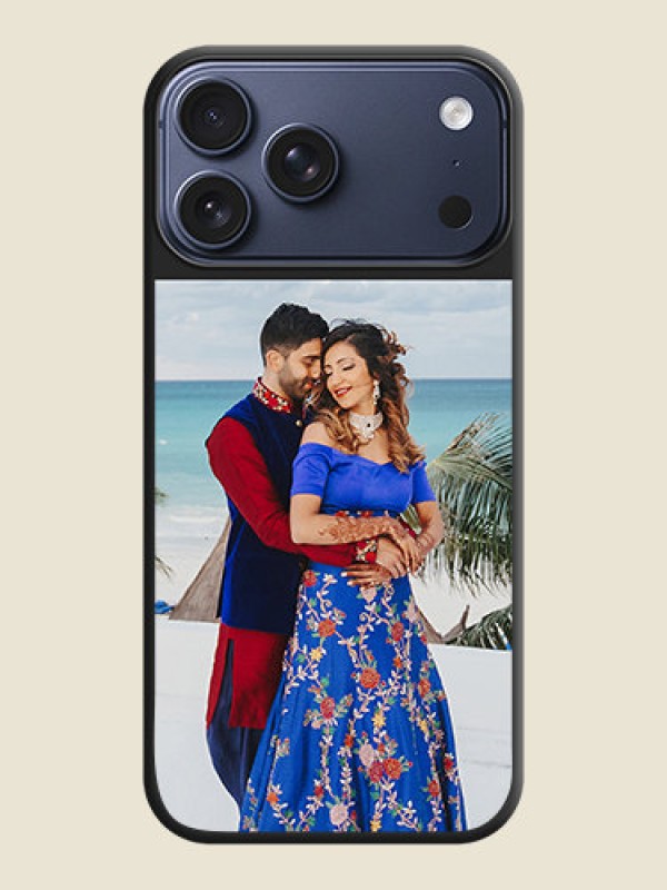 Custom Image Upload With Space Black Color On Custom Soft Matte Mobile Back Cover - Apple iPhone 17 Pro Max