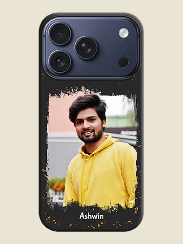 Custom Spray Free Design on Photo On Space Black Custom Soft Matte Mobile Back Cover - Apple iPhone 17 Pro
