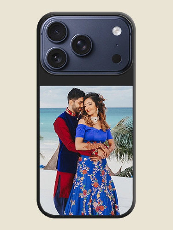 Custom Image Upload With Space Black Color On Custom Soft Matte Mobile Back Cover - Apple iPhone 17 Pro
