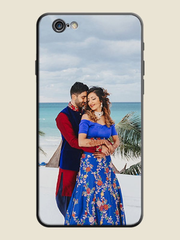 Custom Full Single Pic Upload On Space Black Personalized Soft Matte Phone Covers -Apple Iphone 6