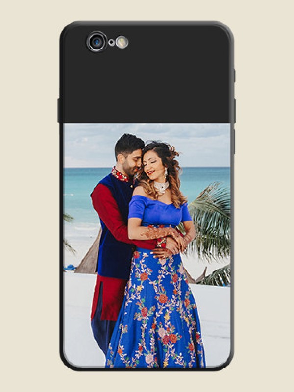 Custom Image Upload With Space Black Color On Custom Soft Matte Mobile Back Cover - iPhone 6