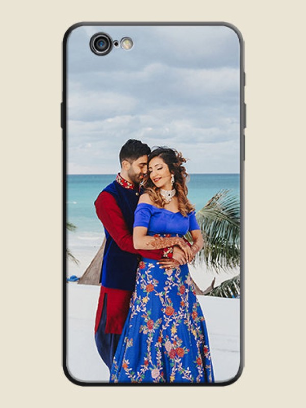 Custom Full Single Pic Upload On Space Black Personalized Soft Matte Phone Covers -Apple Iphone 6S Plus