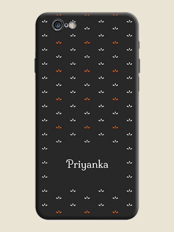 Custom Simple Pattern With Custom Text On Space Black Personalized Soft Matte Phone Covers -Apple Iphone 6S Plus