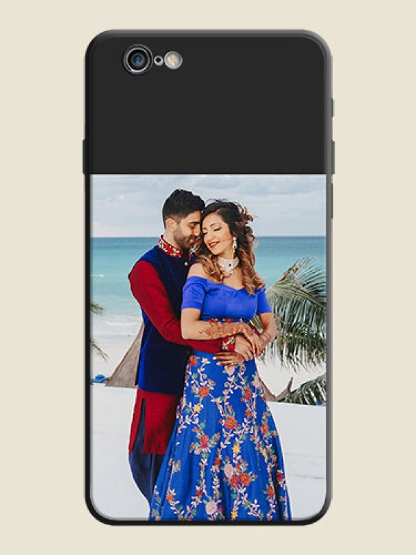 Custom Image Upload With Space Black Color On Custom Soft Matte Mobile Back Cover - iPhone 6S Plus