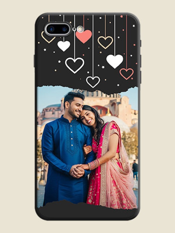 Custom Love Hangings with Splash Wave Picture on Space Black Custom Soft Matte Phone Back Cover - iPhone 7 Plus