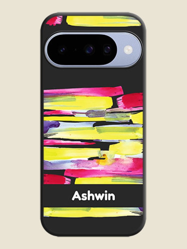 Custom Brush Coloured On Space Black Custom Soft Matte Mobile Back Cover - Google Pixel 10 5G