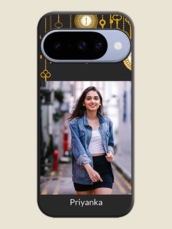 Custom Decorative Design with Text On Space Black Custom Soft Matte Mobile Back Cover - Google Pixel 10 5G