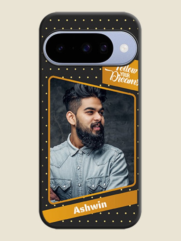 Custom Follow Your Dreams with White Dots On Space Black Custom Soft Matte Mobile Back Cover - Google Pixel 10 5G