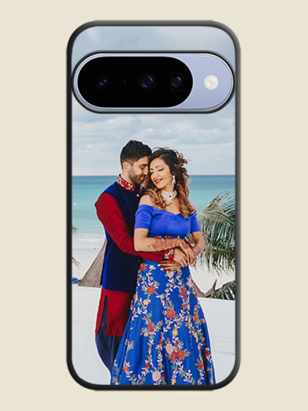 Custom Full Single Pic Upload On Space Black Custom Soft Matte Mobile Back Cover - Google Pixel 10 5G