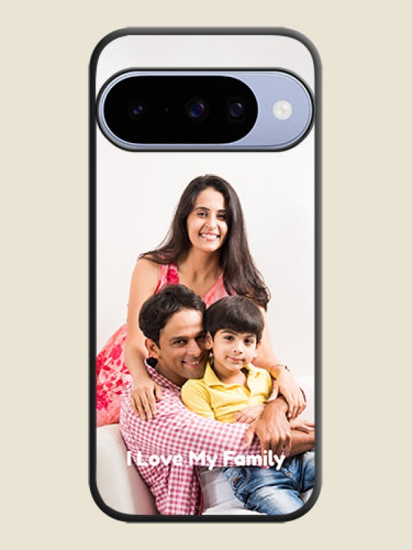 Custom Full Single Pic Upload With Text On Space Black Custom Soft Matte Mobile Back Cover - Google Pixel 10 5G