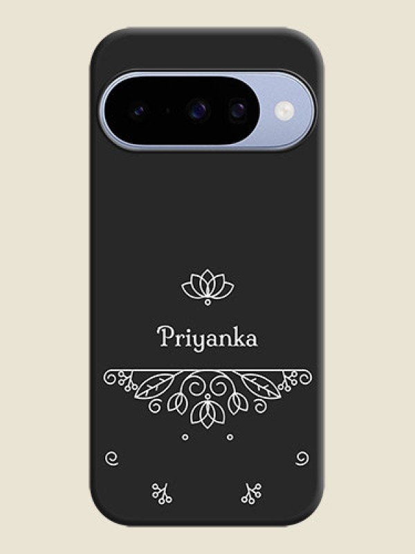 Custom Lotus Garden Custom Text On Space Black Custom Soft Matte Mobile Back Cover - Google Pixel 10 5G