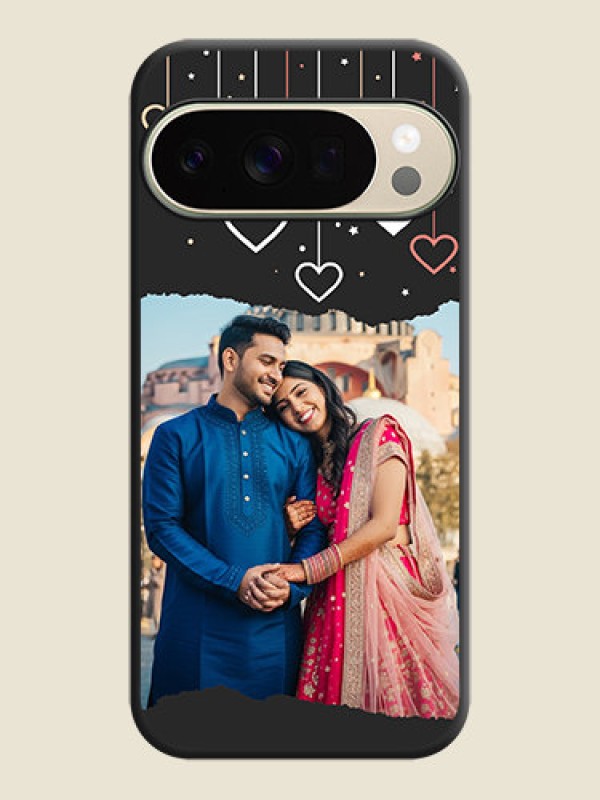 Custom Love Hangings with Splash Wave Picture On Space Black Custom Soft Matte Mobile Back Cover - Google Pixel 10 Pro 5G