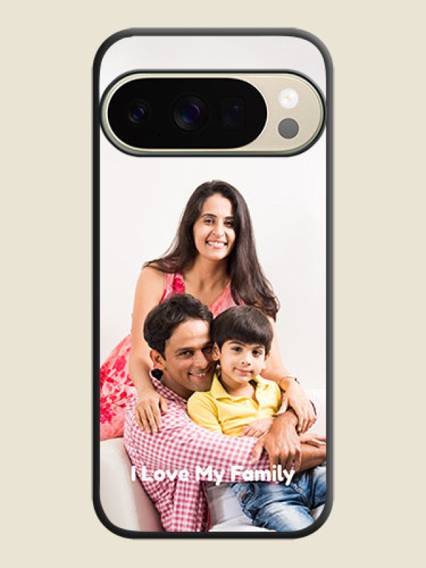Custom Full Single Pic Upload With Text On Space Black Custom Soft Matte Mobile Back Cover - Google Pixel 10 Pro 5G