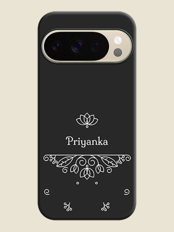 Custom Lotus Garden Custom Text On Space Black Custom Soft Matte Mobile Back Cover - Google Pixel 10 Pro 5G