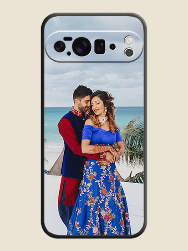 Custom Full Single Pic Upload On Space Black Custom Soft Matte Mobile Back Cover - Google Pixel 10 Pro XL 5G
