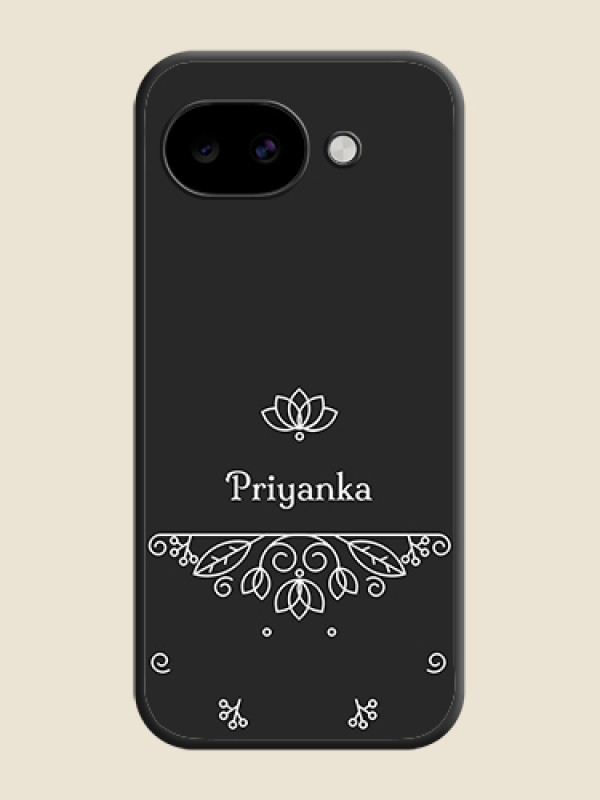 Custom Lotus Garden Custom Text On Space Black Custom Soft Matte Mobile Back Cover - Google Pixel 10A 5G