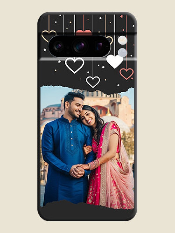 Custom Love Hangings with Splash Wave Picture On Space Black Custom Soft Matte Mobile Back Cover - Pixel 8 Pro 5G