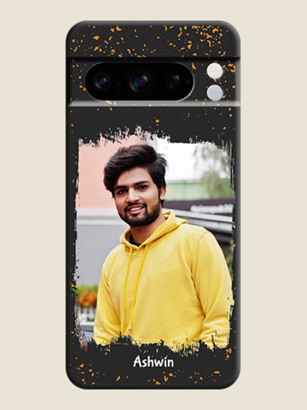 Custom Spray Free Design on Photo On Space Black Custom Soft Matte Mobile Back Cover - Pixel 8 Pro 5G