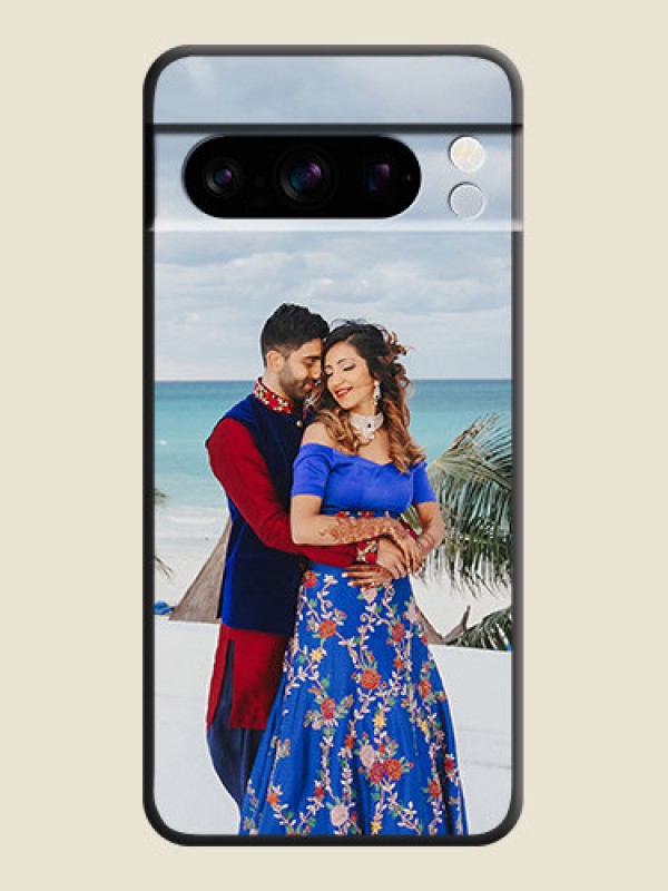 Custom Full Single Pic Upload On Space Black Custom Soft Matte Mobile Back Cover - Pixel 8 Pro 5G
