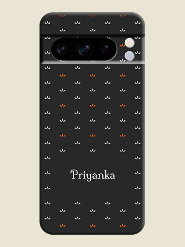 Custom Simple Pattern With Custom Text On Space Black Custom Soft Matte Mobile Back Cover - Pixel 8 Pro 5G