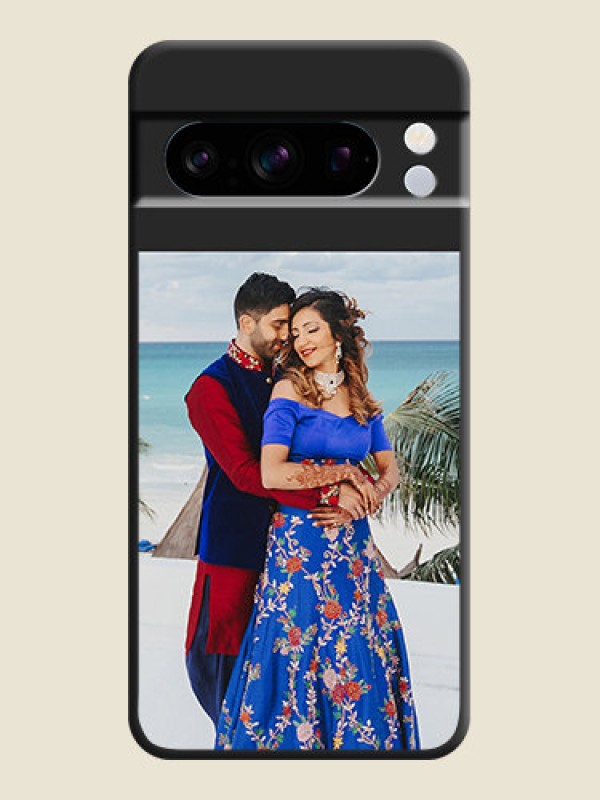 Custom Image Upload With Space Black Color On Custom Soft Matte Mobile Back Cover - Google Pixel 8 Pro 5G