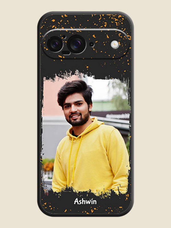Custom Spray Free Design on Photo On Space Black Custom Soft Matte Mobile Back Cover - Google Pixel 9 5G
