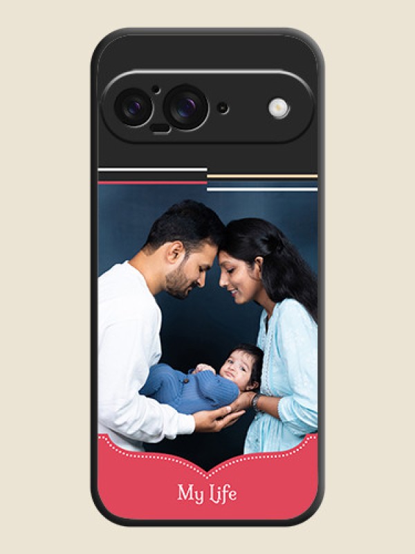 Custom Classic Plain Design with Name On Space Black Custom Soft Matte Mobile Back Cover - Google Pixel 9 5G