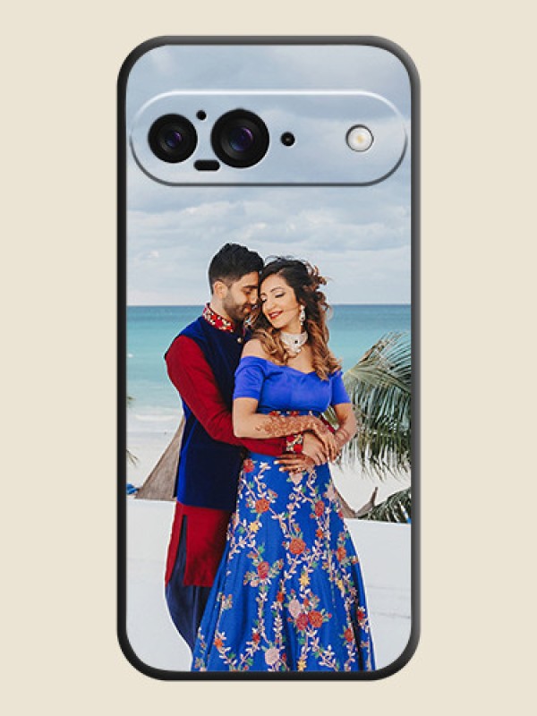 Custom Full Single Pic Upload On Space Black Custom Soft Matte Mobile Back Cover - Google Pixel 9 5G