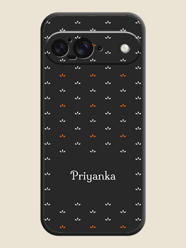 Custom Simple Pattern With Custom Text On Space Black Custom Soft Matte Mobile Back Cover - Google Pixel 9 5G