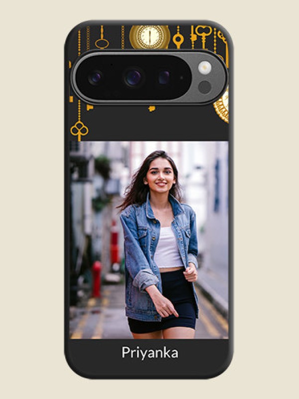 Custom Decorative Design with Text On Space Black Custom Soft Matte Mobile Back Cover - Google Pixel 9 Pro 5G