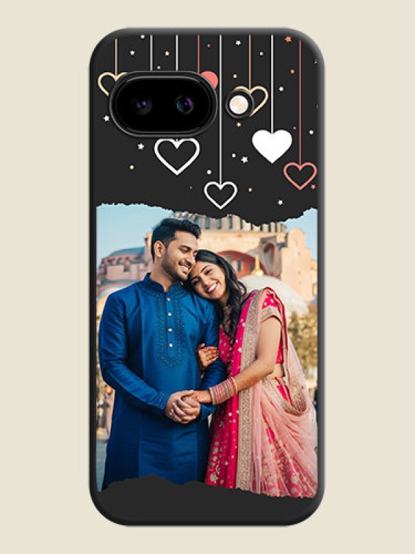 Custom Love Hangings with Splash Wave Picture On Space Black Custom Soft Matte Mobile Back Cover - Google Pixel 9A 5G