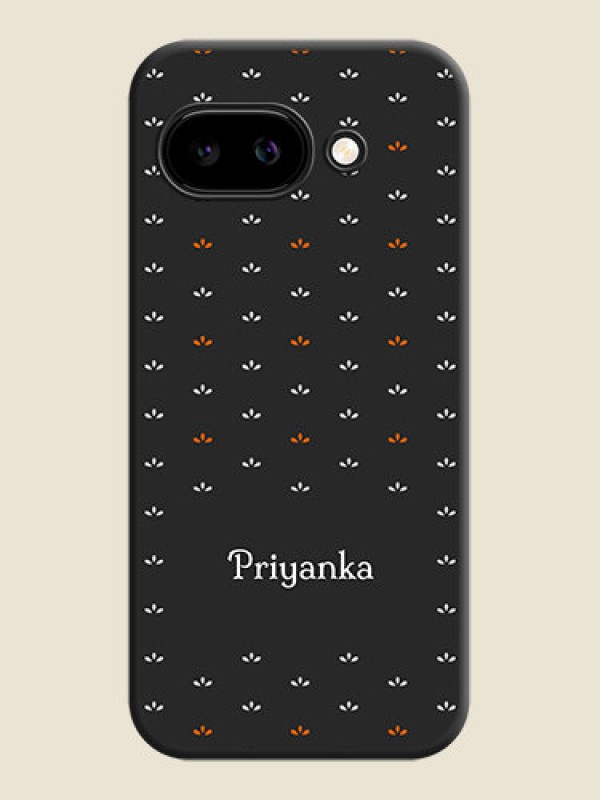 Custom Simple Pattern With Custom Text On Space Black Custom Soft Matte Mobile Back Cover - Google Pixel 9A 5G