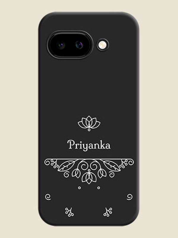 Custom Lotus Garden Custom Text On Space Black Custom Soft Matte Mobile Back Cover - Google Pixel 9A 5G