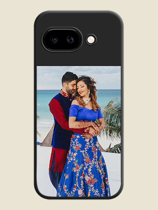 Custom Image Upload With Space Black Color On Custom Soft Matte Mobile Back Cover - Google Pixel 9A 5G