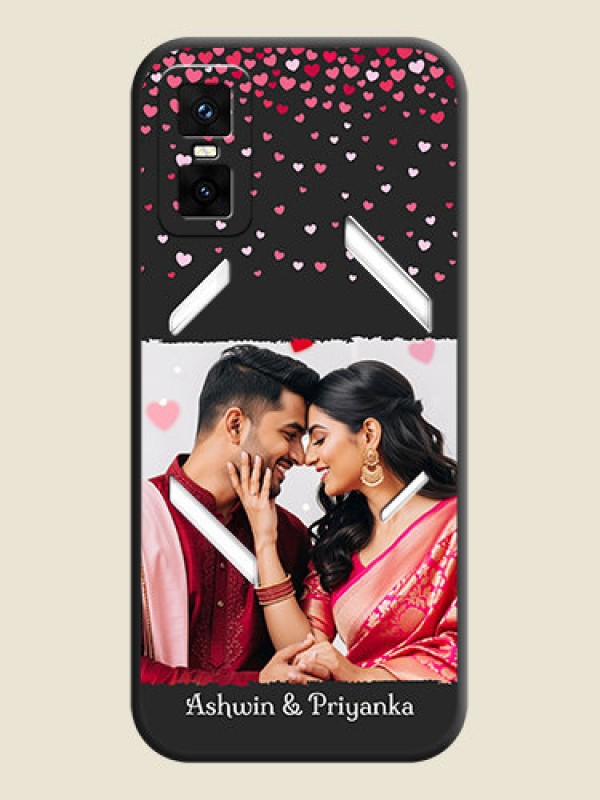 Custom Fall in Love with Your Partner on Photo On Space Black Custom Soft Matte Mobile Back Cover - Infinix GT 30 Pro 5G