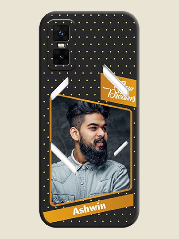 Custom Follow Your Dreams with White Dots On Space Black Custom Soft Matte Mobile Back Cover - Infinix GT 30 Pro 5G