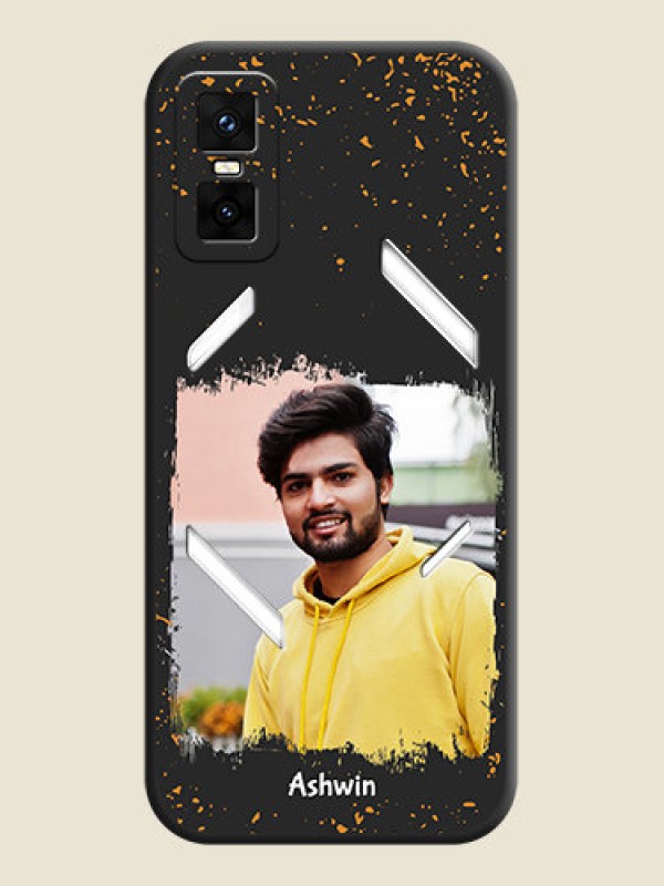 Custom Spray Free Design on Photo On Space Black Custom Soft Matte Mobile Back Cover - Infinix GT 30 Pro 5G