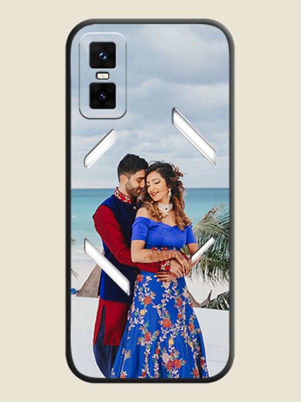 Custom Full Single Pic Upload On Space Black Custom Soft Matte Mobile Back Cover - Infinix GT 30 Pro 5G
