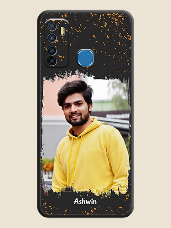 Custom Spray Free Design on Photo on Space Black Soft Matte Phone Cover - Infinix Hot 9