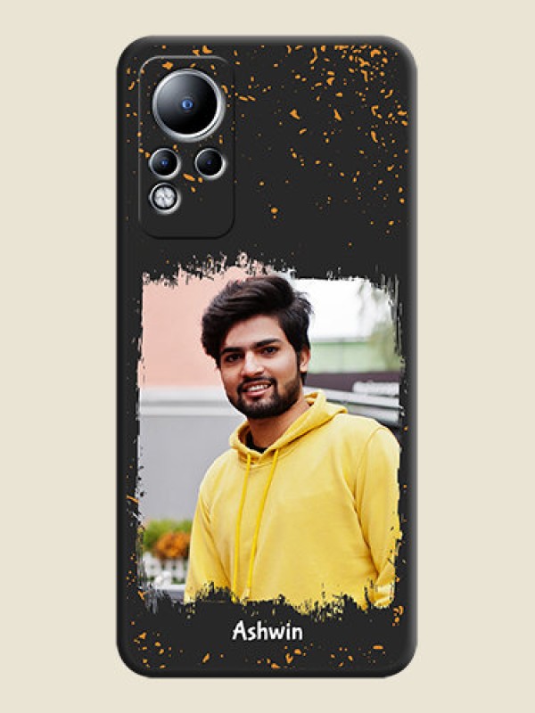 Custom Spray Free Design on Photo on Space Black Soft Matte Phone Cover - Infinix Note 11