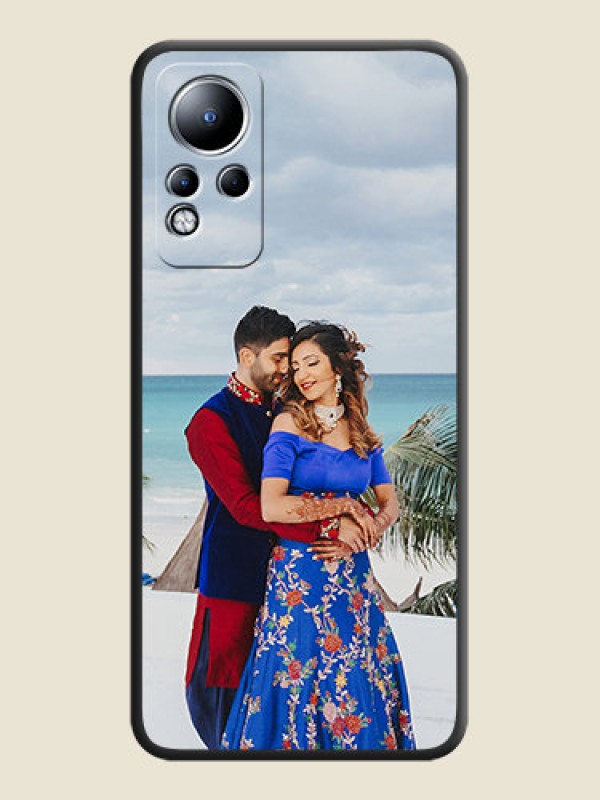 Custom Full Single Pic Upload On Space Black Personalized Soft Matte Phone Covers -Infinix Note 11