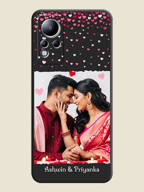 Custom Fall in Love with Your Partner  on Photo on Space Black Soft Matte Phone Cover - Infinix Note 12